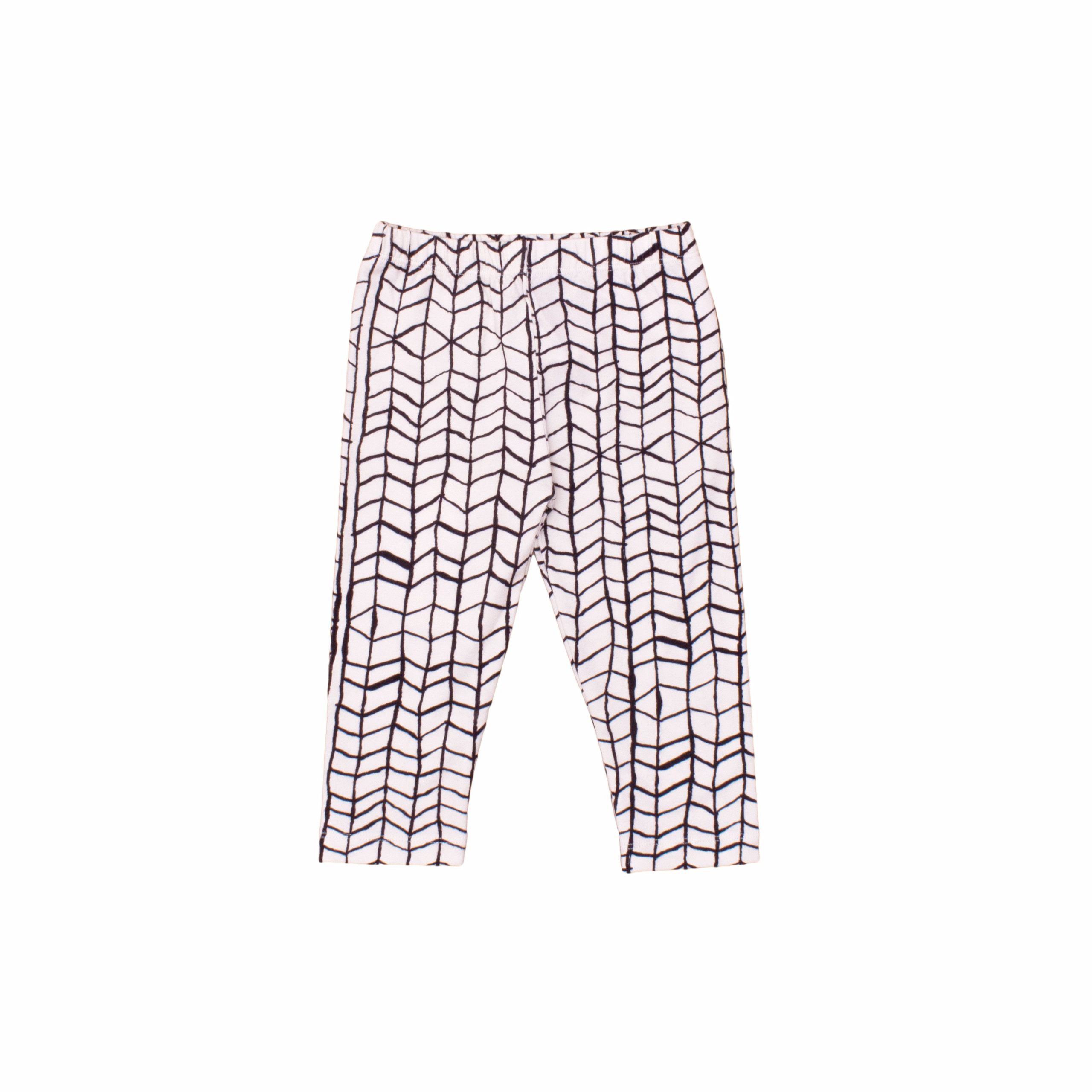 Baby Leggings    black wave grid    0-3m    LAST ONE Online-Schn?ppchen