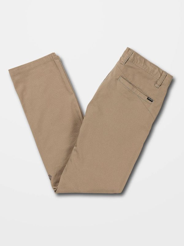 Volcom FRICKIN MODERN STRETCH CHINO Hose  TROUSERS - KHA KHAKI Rabatt – Bild 3