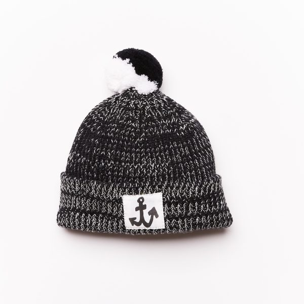 Baby Beanie    black & white    9-18m    SAMPLE Verkauf – Bild 2