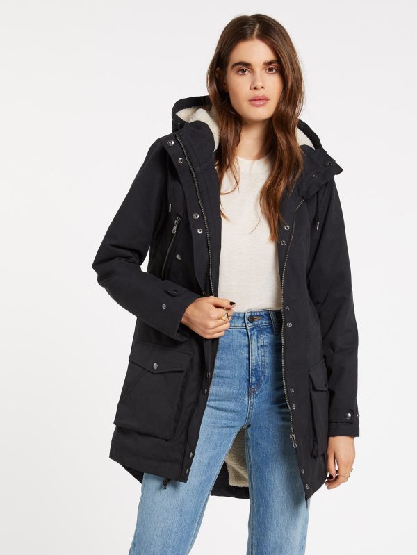 Volcom Walk On By 5K Parka - black Online-Schn?ppchen – Bild 2