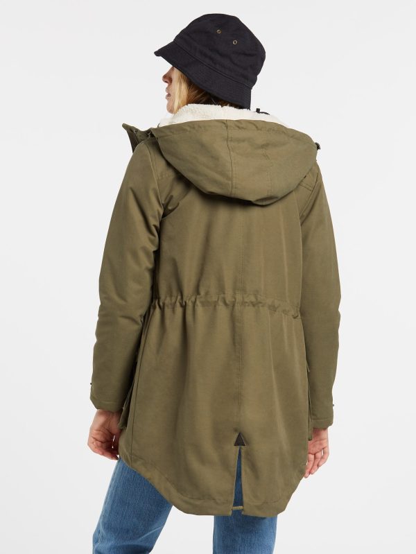 Volcom Walk On By 5K Parka - olive Mode – Bild 3