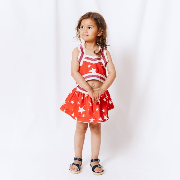 Cheerleader Top    red stars Angebot – Bild 3