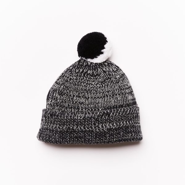 Baby Beanie    black & white    9-18m    SAMPLE Verkauf – Bild 3