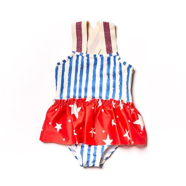 Baby Swim Suit    blue stripes Zu verkaufen