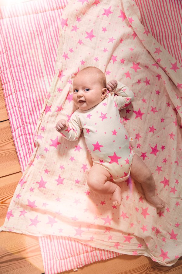 Longsleeve Body    neon pink stars Zu verkaufen – Bild 2