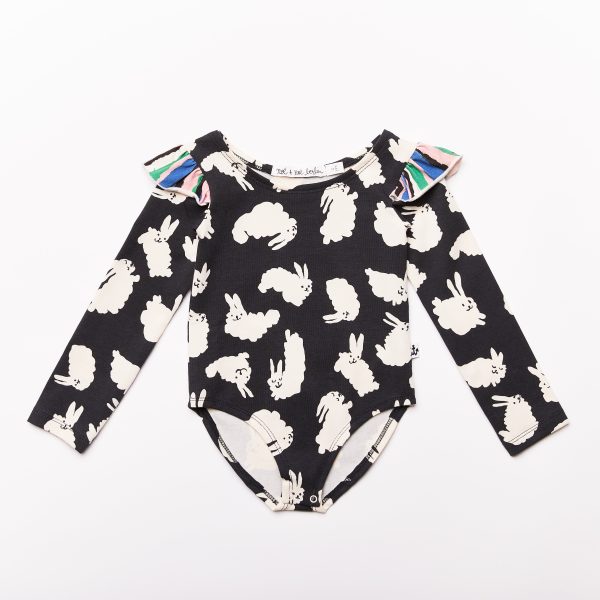 Ruffle Leotard    bunny    SAMPLE Im Angebot