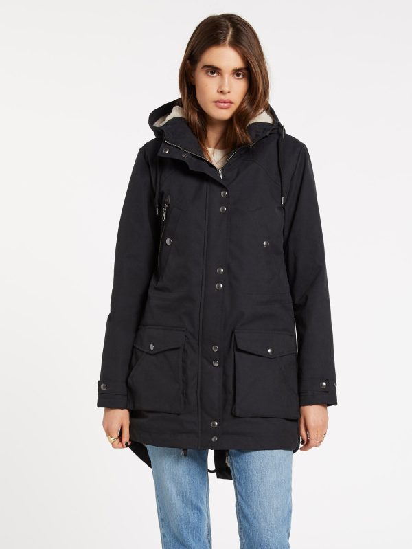 Volcom Walk On By 5K Parka - black Online-Schn?ppchen