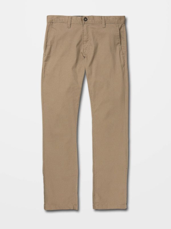 Volcom FRICKIN MODERN STRETCH CHINO Hose  TROUSERS - KHA KHAKI Rabatt – Bild 4
