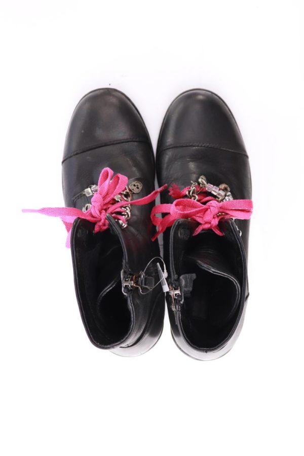 Sommerkind Stiefeletten Gr. 38 schwarz aus Leder Verkauf – Bild 4