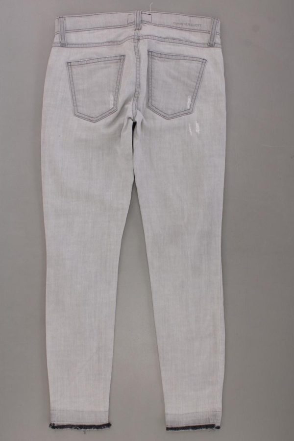 Current Elliott Skinny Jeans Gr. W25 neuwertig grau aus Baumwolle Angebot – Bild 3