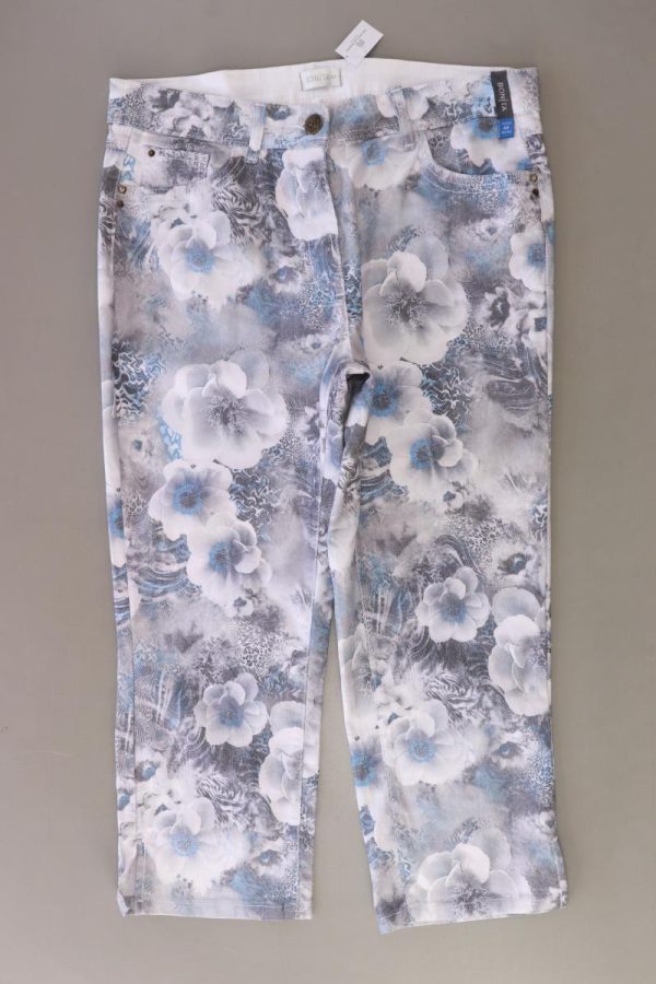 Bonita Five-Pocket-Hose Gr. 44 mit Blumenmuster neu mit Etikett grau Angebot