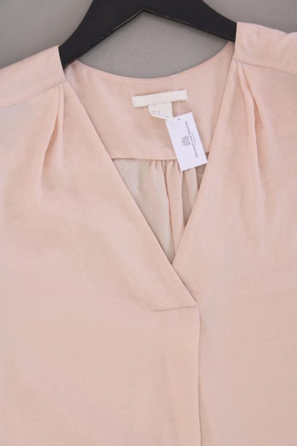 H&M Kurzarmbluse Gr. 34 rosa Rabatt – Bild 2