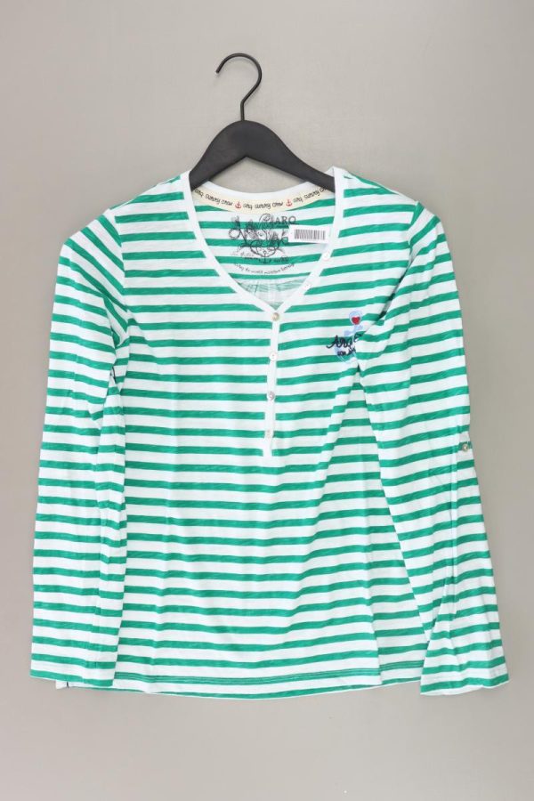 Ringelshirt Gr. XL gestreift Langarm grün Online-Verkauf