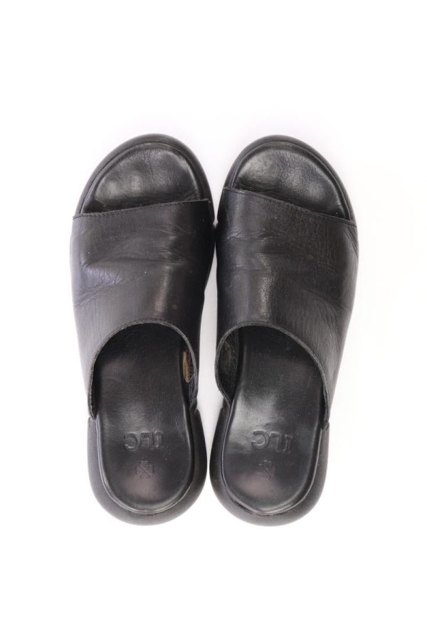 Sandalen Gr. 37 schwarz aus Leder Angebot – Bild 2