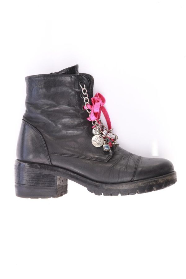 Sommerkind Stiefeletten Gr. 38 schwarz aus Leder Verkauf