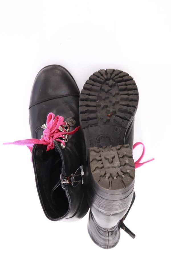 Sommerkind Stiefeletten Gr. 38 schwarz aus Leder Verkauf – Bild 5