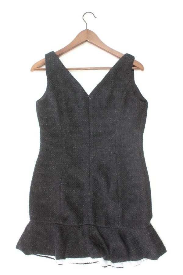 Abendkleid Gr. L Träger mit Glitzer schwarz Verkauf – Bild 2