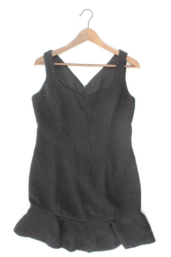 Abendkleid Gr. L Träger mit Glitzer schwarz Verkauf