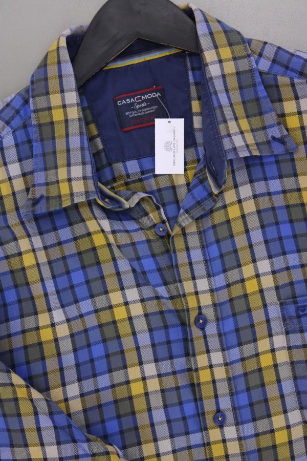 Casa Moda Karohemd für Herren Gr. XL kariert Langarm mehrfarbig Im Angebot – Bild 2