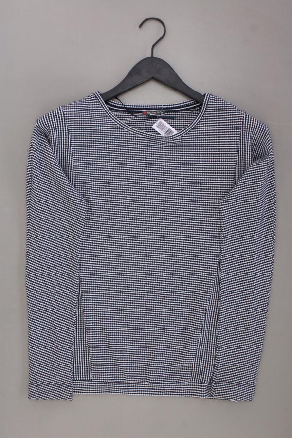 Street One Longsleeve-Shirt Gr. 34 geometrisches Muster Langarm blau aus Viskose Online