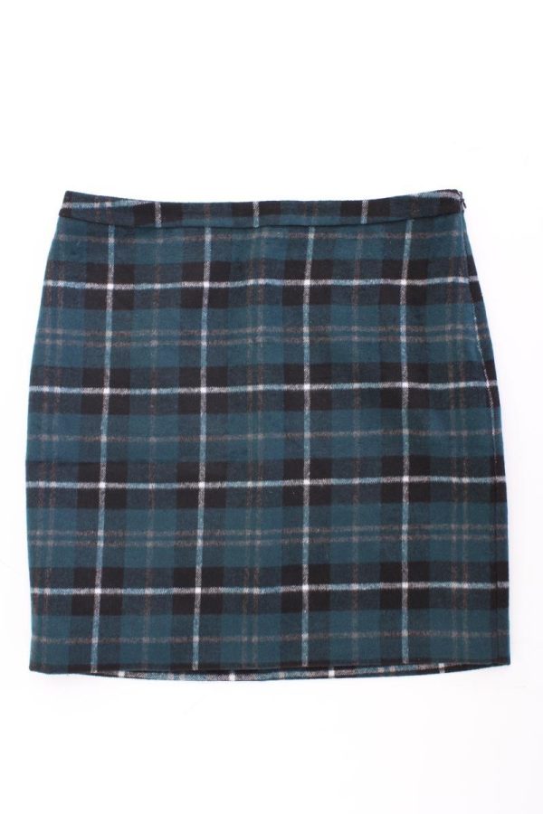 Manguun Rock Gr. 42 kariert grün aus Polyester Online