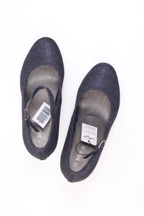 Pumps mit Glitzer Gr. 36 neu mit Etikett Neupreis: 29,99€! blau Zu verkaufen – Bild 3