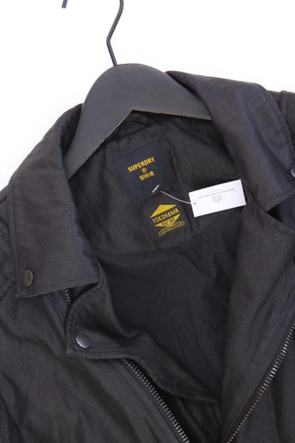 Superdry Bikerjacke für Herren Gr. M schwarz aus Baumwolle Mode – Bild 2