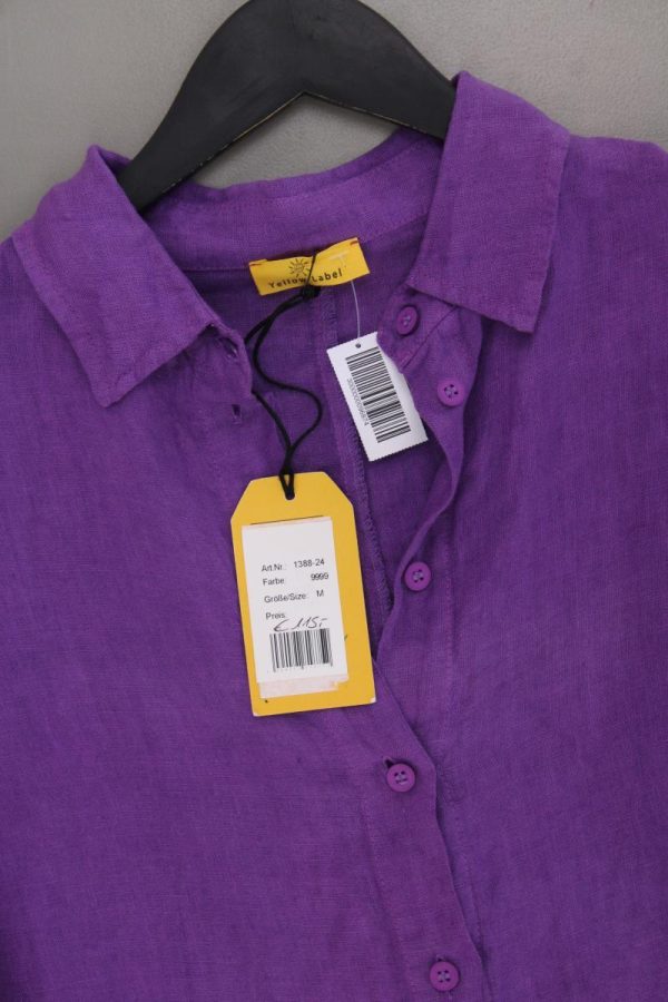 Yellow Label Leinenbluse Gr. M neu mit Etikett Neupreis: 115,0€! Langarm lila Online-Schn?ppchen – Bild 2