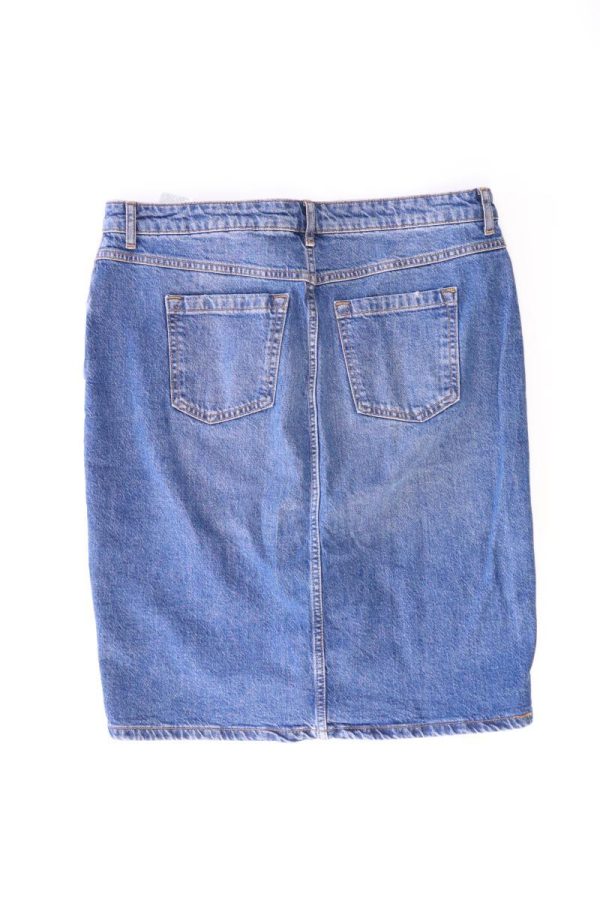 C&A Jeansrock Gr. 42 blau aus Baumwolle Online-Verkauf – Bild 2