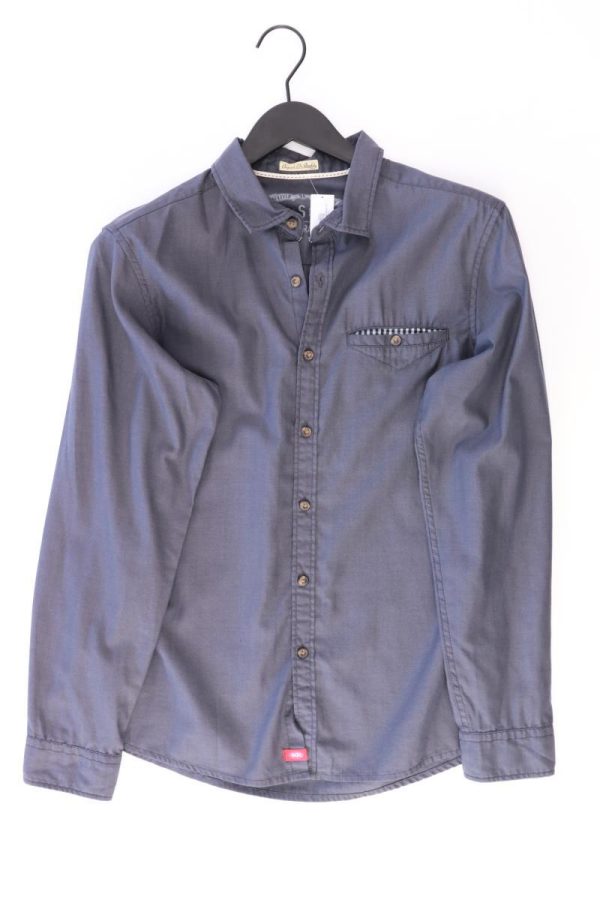 edc by Esprit Langarmhemd für Herren Gr. S blau aus Baumwolle Im Angebot