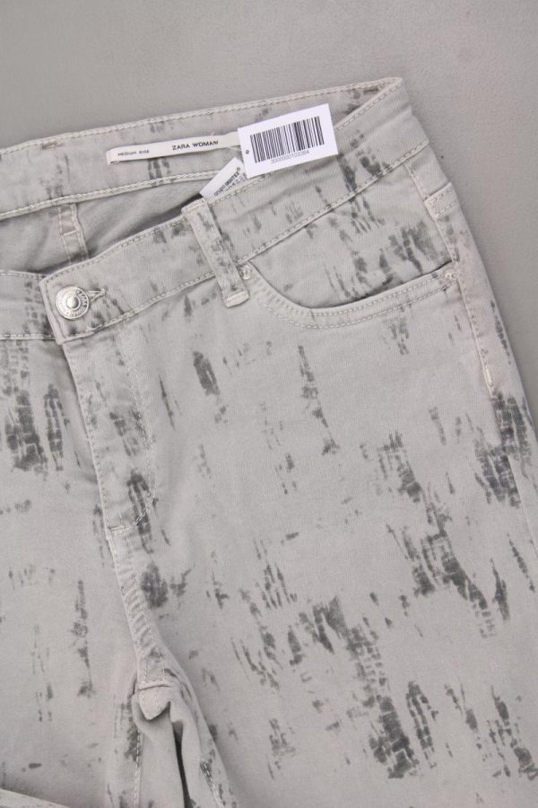 Zara Skinny Jeans Gr. M grau aus Baumwolle Jetzt online – Bild 2