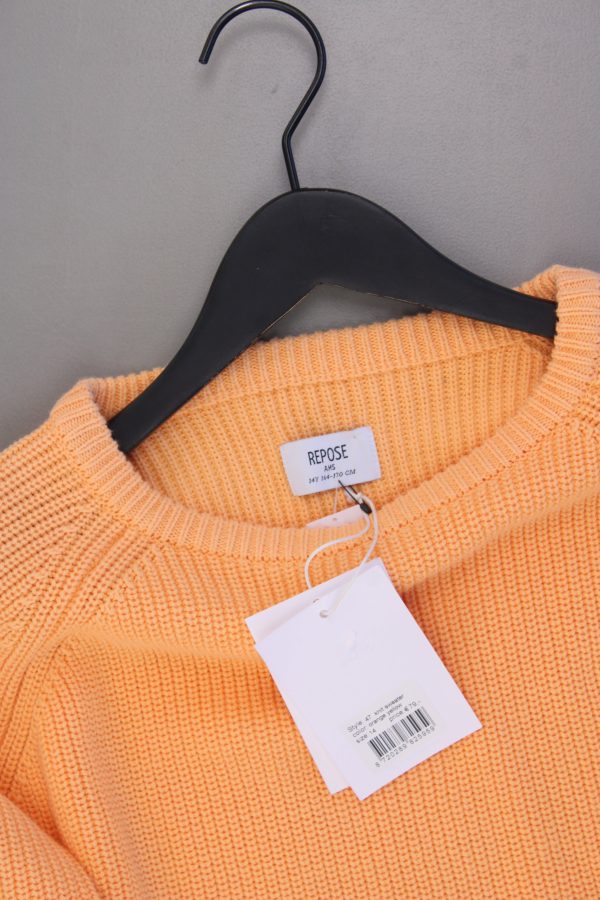 Repose AMS Grobstrickpullover orange Größe 14 Jahre, 164-170cm neu mit Etikett Rabatt – Bild 2