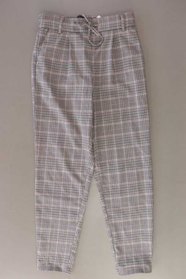 Only Stoffhose Gr. XS L30 kariert grau aus Polyester Mode