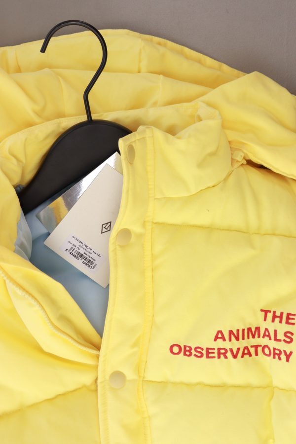 The Animal Observatory lemur kids jacket Kinder Jacke wasserabweisend gelb Größe 12 Jahre neu mit Etikett Verkauf – Bild 3