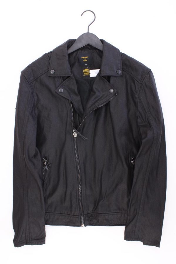Superdry Bikerjacke für Herren Gr. M schwarz aus Baumwolle Mode