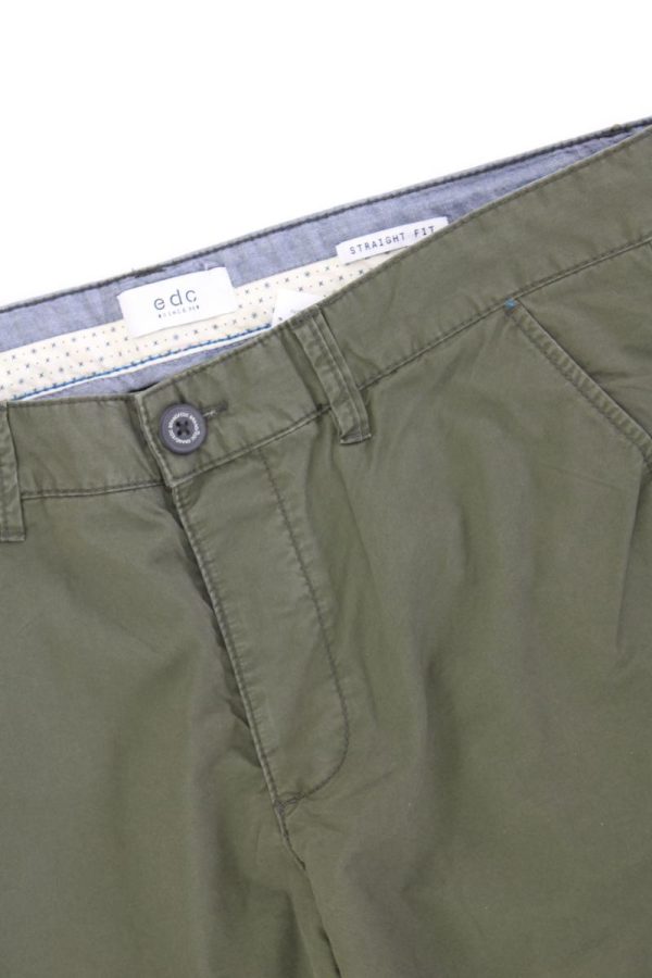 edc by Esprit Chinohose für Herren Gr. W33 L32 olivgrün aus Baumwolle Online – Bild 2
