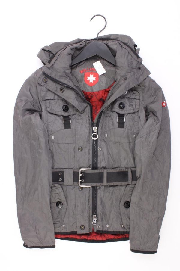 Wellensteyn Jacke Modell Chocolate Gr. XS mit Gürtel grau aus Polyester Rabatt