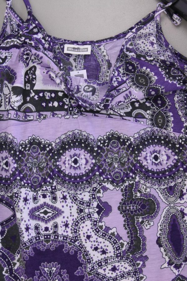 Street One Spaghetti-Top Gr. 38 mit Paisleymuster lila aus Polyester Im Angebot – Bild 2