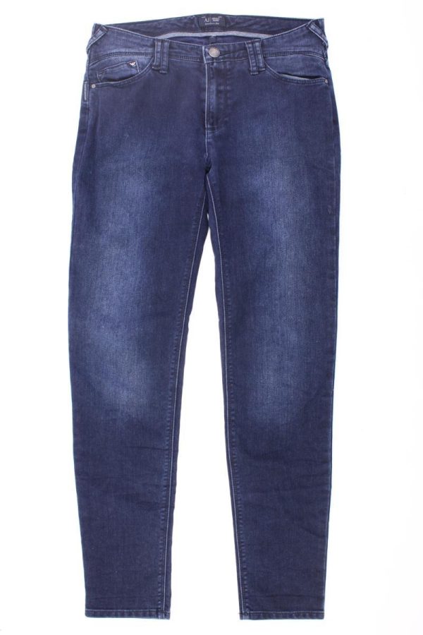 Armani Jeans Skinny Jeans Gr. W29 blau aus Baumwolle Schn?ppchen