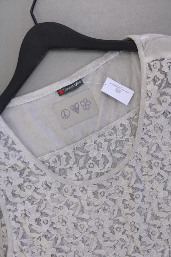 Street One Spitzentop Gr. 42 creme Rabatt – Bild 2