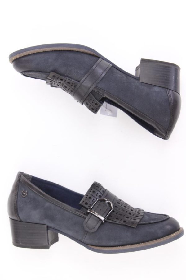 Tamaris Pumps Gr. 37 blau aus Leder Angebot – Bild 2