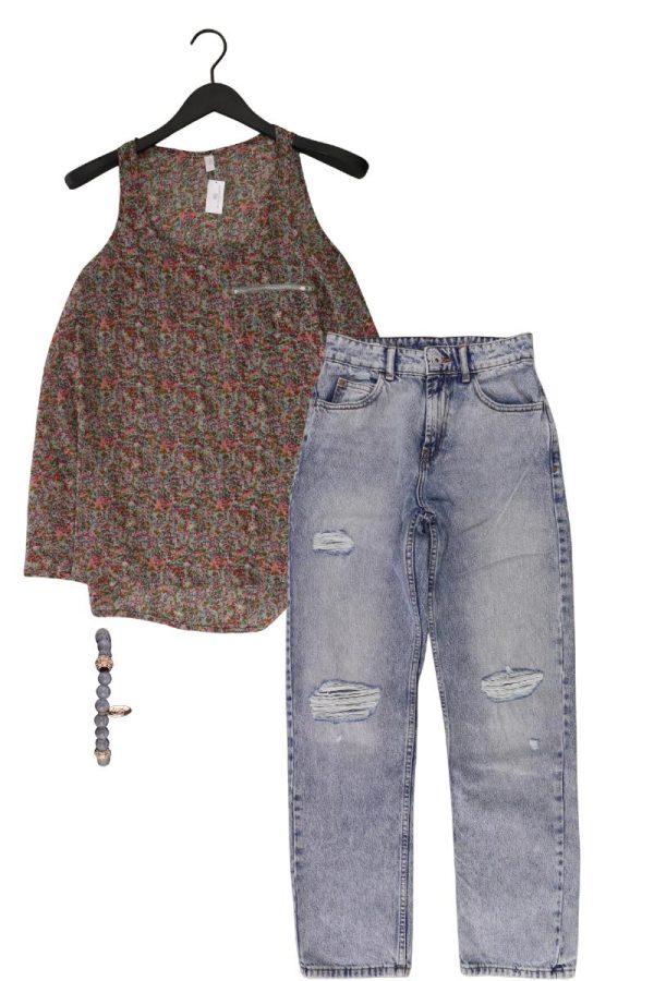 Second Hand Outfit Größe XS mit Only Trägertop in Gr. 34 und Armband Mode