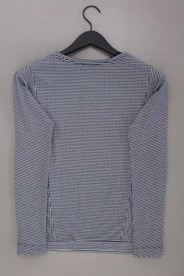 Street One Longsleeve-Shirt Gr. 34 geometrisches Muster Langarm blau aus Viskose Online – Bild 3