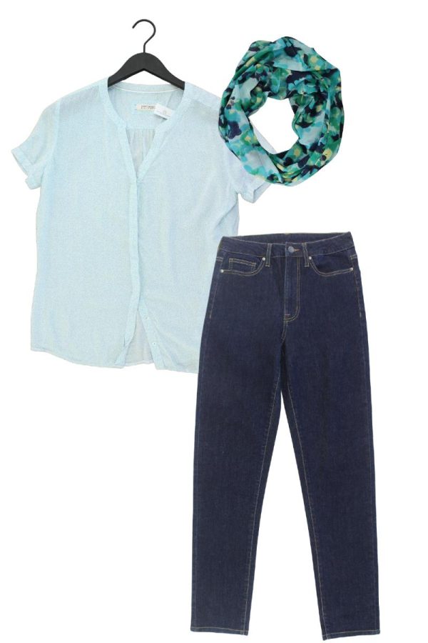 Second Hand Outfit Größe M mit Gerry Weber Kurzarmbluse in Gr. M und Tuch Jetzt online