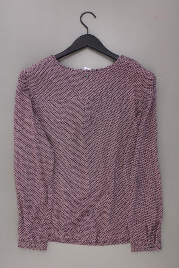 s.Oliver Langarmbluse Gr. 40 geometrisches Muster rosa aus Viskose Angebot – Bild 3