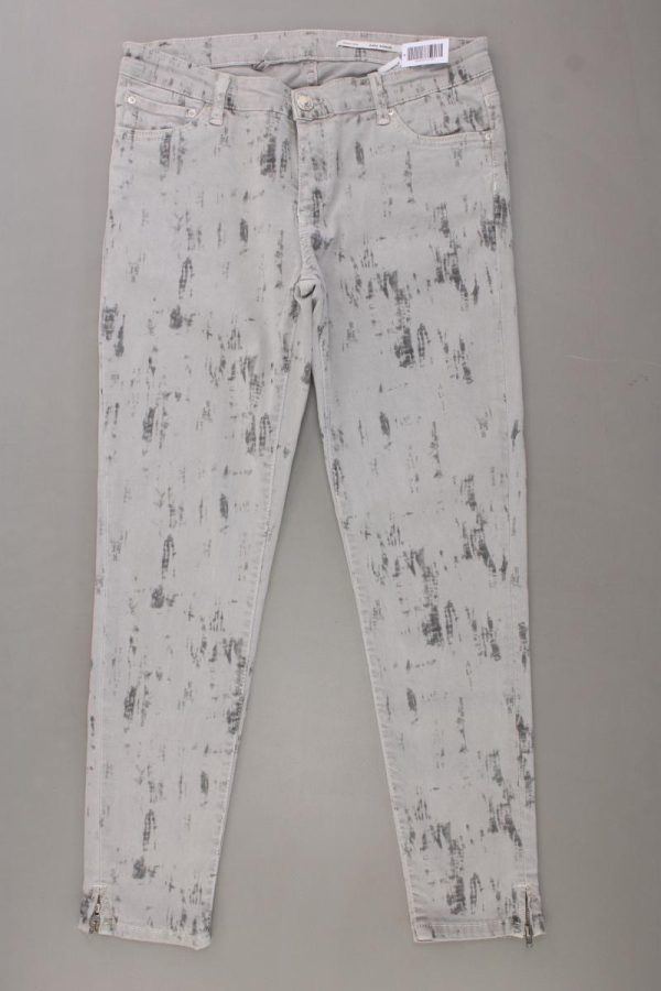 Zara Skinny Jeans Gr. M grau aus Baumwolle Jetzt online