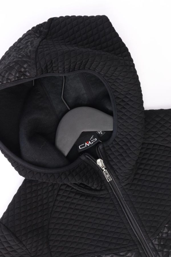 CMP Kapuzenjacke Gr. 38 schwarz aus Polyester Online-Schn?ppchen – Bild 3