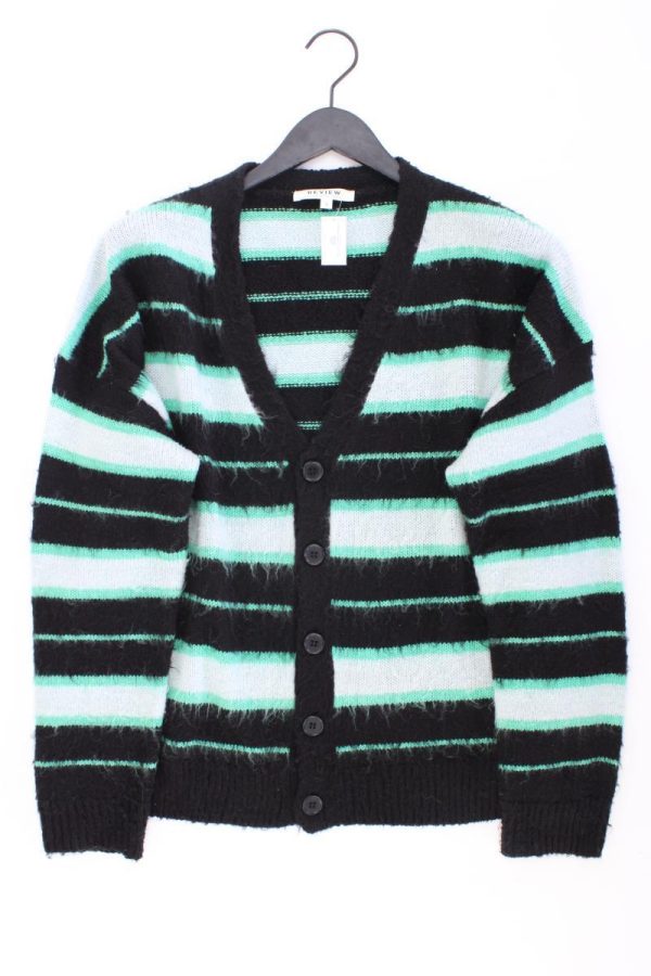 Review Strickjacke Gr. S gestreift Langarm grün aus Polyacryl Online-Verkauf