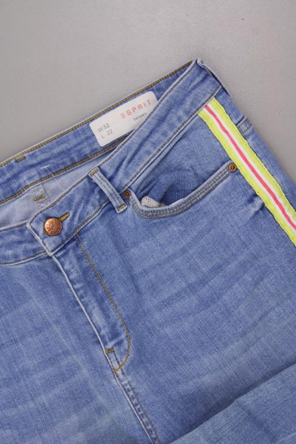 Esprit 7 8 Jeans Gr. W32 L22 blau aus Baumwolle Rabatt – Bild 2