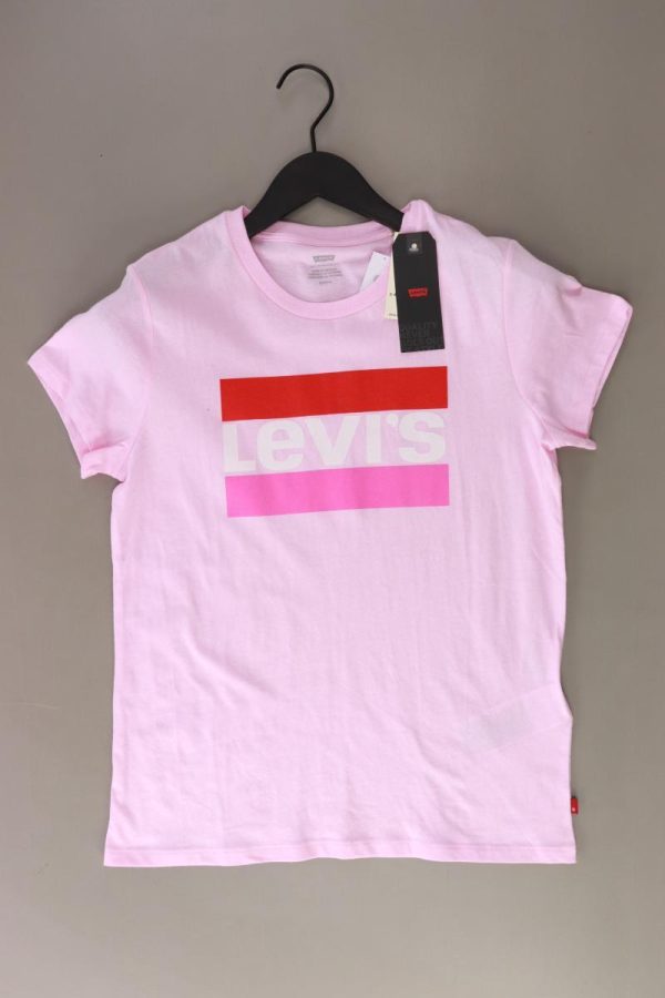 Levi s Printshirt Gr. S neu mit Etikett Kurzarm rosa aus Baumwolle Schn?ppchen